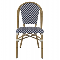 ΚΑΡΕΚΛΑ BAMBOO LOOK ΜΠΛΕ-ΛΕΥΚΟ HM5860.02 46x56x88Y εκ.