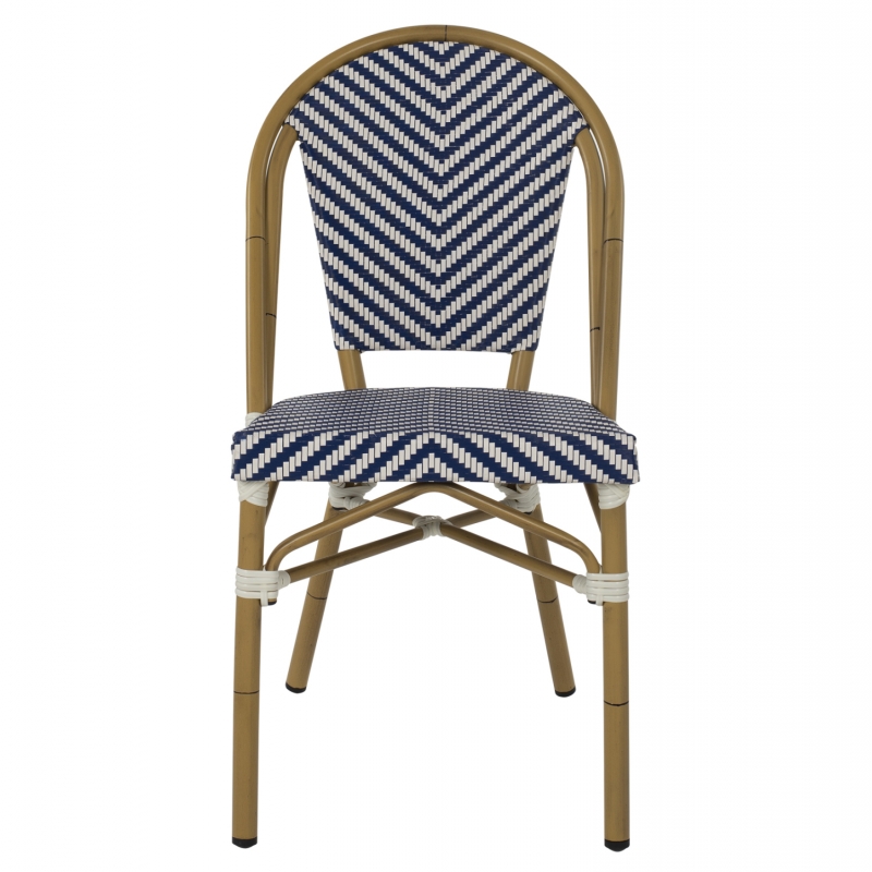 ΚΑΡΕΚΛΑ BAMBOO LOOK ΜΠΛΕ-ΛΕΥΚΟ HM5860.02 46x56x88Y εκ.