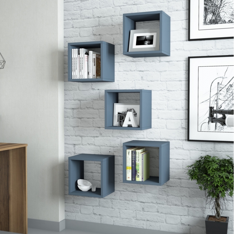 ΣΕΤ ΡΑΦΙΑ ΤΟΙΧΟΥ 5ΤΜΧ ΜΕΛΑΜΙΝΗΣ HM9519.05 ΜΠΛΕ 30x30x24Y εκ. ΣΕΤ ΡΑΦΙΑ ΤΟΙΧΟΥ 5ΤΜΧ ΜΕΛΑΜΙΝΗΣ HM9519.05 ΜΠΛΕ 30x30x24Y εκ.