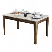 ΤΡΑΠΕΖΙ STANDARD HM9507.03 ΜΕΛΑΜΙΝΗ ΚΑΡΥΔΙ-ΛΕΥΚΟ ΜΑΡΜΑΡΟ ΜΕ ΑΠΟΘ.ΧΩΡΟ 145x88x75Yεκ. ΤΡΑΠΕΖΙ STANDARD HM9507.03 ΜΕΛΑΜΙΝΗ ΚΑΡΥΔΙ-ΛΕΥΚΟ ΜΑΡΜΑΡΟ ΜΕ ΑΠΟΘ.ΧΩΡΟ 145x88x75Yεκ.
