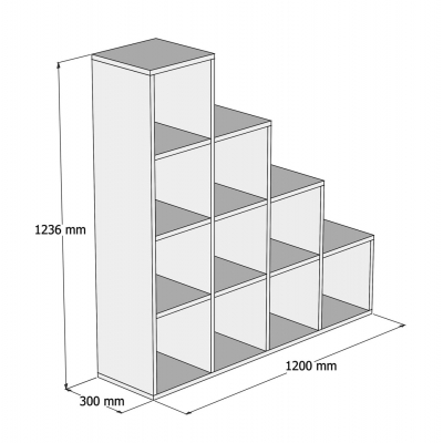 ΒΙΒΛΙΟΘΗΚΗ ΜΕΛΑΜΙΝΗΣ SCALE ΛΕΥΚΟ 120x30x123,6Υεκ.HM9238.11 ΒΙΒΛΙΟΘΗΚΗ ΜΕΛΑΜΙΝΗΣ SCALE ΛΕΥΚΟ 120x30x123,6Υεκ.HM9238.11