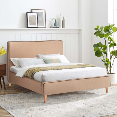 ΚΡΕΒΑΤΙ INDRA ΑΠΟ ΜΠΕΖ ΥΦΑΣΜΑ & ΚΑΦΕ ΡΕΛΙ HM662.02 ΓΙΑ ΣΤΡΩΜΑ 160x200 EK. ΚΡΕΒΑΤΙ INDRA ΑΠΟ ΜΠΕΖ ΥΦΑΣΜΑ & ΚΑΦΕ ΡΕΛΙ HM662.02 ΓΙΑ ΣΤΡΩΜΑ 160x200 EK.