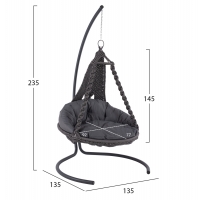 ΚΡΕΜΑΣΤΗ ΦΩΛΙΑ AUGUST ΜΑΚΡΑΜΕ-ΜΕΤΑΛΛΟ ΑΝΘΡΑΚΙ HM5922.10 123x113x145Υεκ. ΚΡΕΜΑΣΤΗ ΦΩΛΙΑ AUGUST ΜΑΚΡΑΜΕ-ΜΕΤΑΛΛΟ ΑΝΘΡΑΚΙ HM5922.10 123x113x145Υεκ.