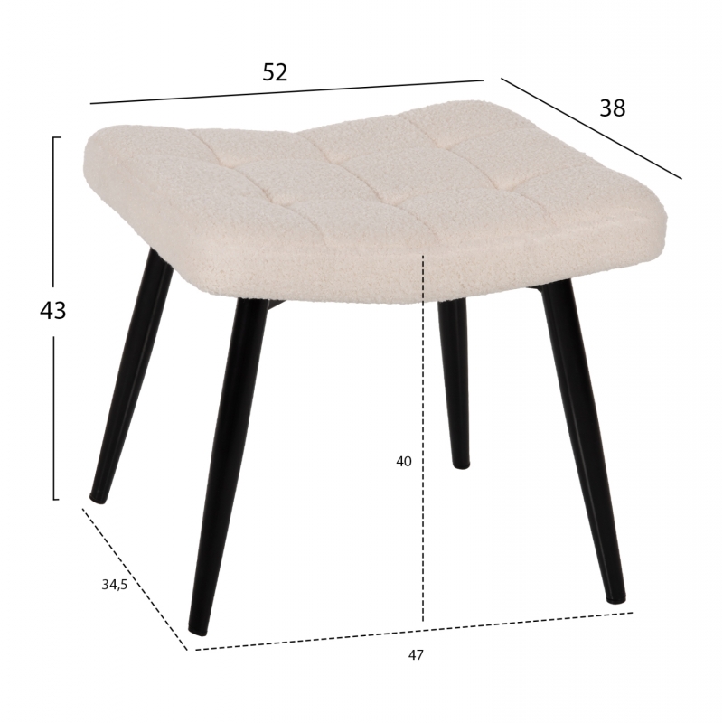 ΠΟΛΥΘΡΟΝΑ ΜΠΕΡΖΕΡΑ CRAWLEY ΜΕ ΥΠΟΠΟΔΙΟ HM8918.25 ΥΦΑΣΜΑ ΜΠΟΥΚΛΕ ΛΕΥΚΟ 70x74x105Y εκ. ΠΟΛΥΘΡΟΝΑ ΜΠΕΡΖΕΡΑ CRAWLEY ΜΕ ΥΠΟΠΟΔΙΟ HM8918.25 ΥΦΑΣΜΑ ΜΠΟΥΚΛΕ ΛΕΥΚΟ 70x74x105Y εκ.