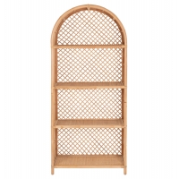 ΒΙΒΛΙΟΘΗΚΗ SIMOK HM9552 ΑΠΟ ΦΥΣΙΚΟ RATTAN ΣΕ ΦΥΣΙΚΟ ΧΡΩΜΑ 80x40x182Υεκ.