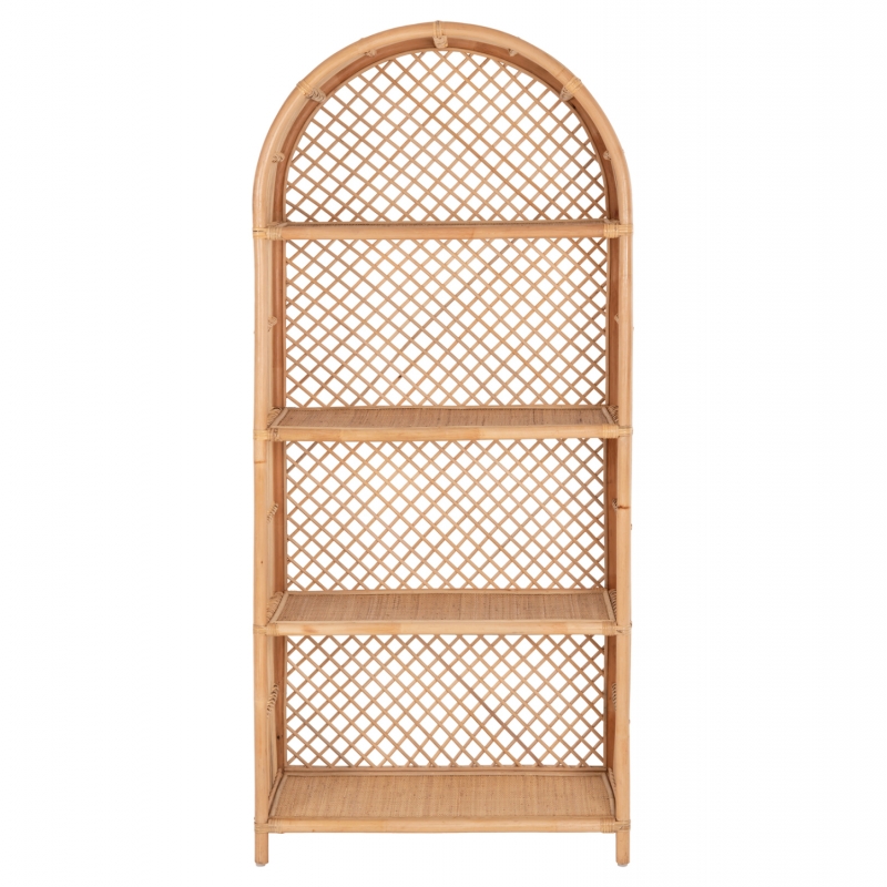 ΒΙΒΛΙΟΘΗΚΗ SIMOK HM9552 ΑΠΟ ΦΥΣΙΚΟ RATTAN ΣΕ ΦΥΣΙΚΟ ΧΡΩΜΑ 80x40x182Υεκ.