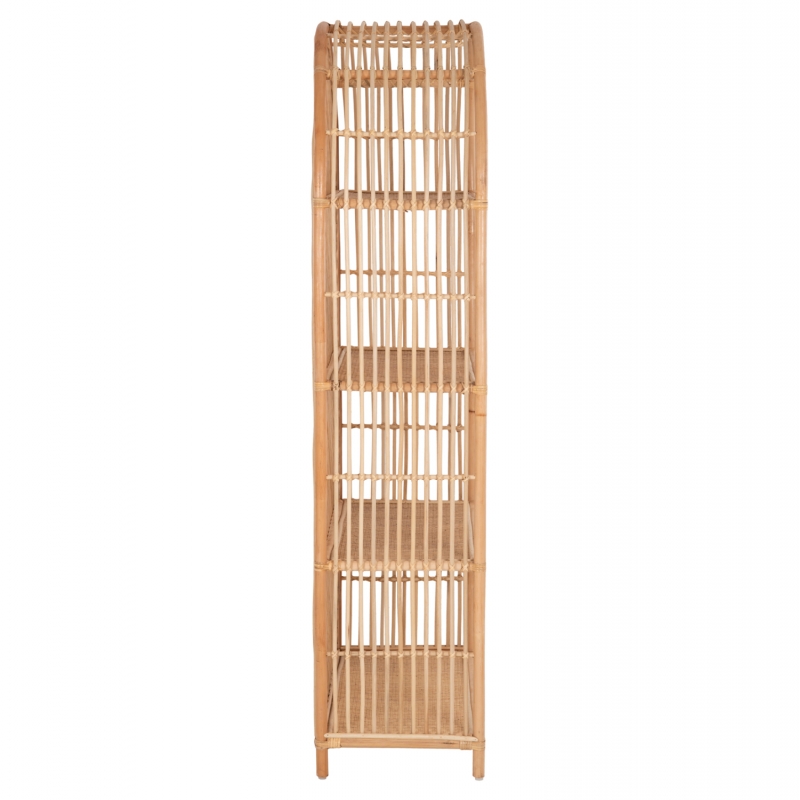 ΒΙΒΛΙΟΘΗΚΗ SIMOK HM9552 ΑΠΟ ΦΥΣΙΚΟ RATTAN ΣΕ ΦΥΣΙΚΟ ΧΡΩΜΑ 80x40x182Υεκ.