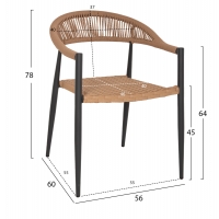 ΠΟΛΥΘΡΟΝΑ ΑΛΟΥΜΙΝΙΟΥ HM5854.12 ΑΝΘΡΑΚΙ PΕ RATTAN ΜΠΕΖ 56x60x78 εκ. ΠΟΛΥΘΡΟΝΑ ΑΛΟΥΜΙΝΙΟΥ HM5854.12 ΑΝΘΡΑΚΙ PΕ RATTAN ΜΠΕΖ 56x60x78 εκ.