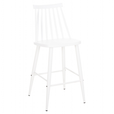 ΣΚΑΜΠΟ ΜΠΑΡ ΜΕΣΑΙΟΥ ΥΨΟΥΣ VANESSA HM9300.11 ΠΟΛΥΠΡΟΠΥΛΕΝΙΟ & ΜΕΤΑΛΛΟ-ΛΕΥΚΟ 45,5x46x97Υεκ