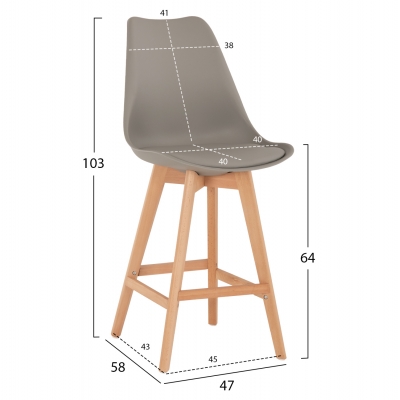 ΣΚΑΜΠΟ VEGAS ΜΕΣΑΙΟΥ ΥΨΟΥΣ ΓΚΡΙ ΦΥΣΙΚΟ HM8000.40 47x58x100Υ εκ. ΣΚΑΜΠΟ VEGAS ΜΕΣΑΙΟΥ ΥΨΟΥΣ ΓΚΡΙ ΦΥΣΙΚΟ HM8000.40 47x58x100Υ εκ.