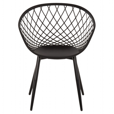 ΠΟΛΥΘΡΟΝΑ ΠΟΛΥΠΡΟΠΥΛΕΝΙΟΥ ΜΑΥΡΗ ΜΕΤΑΛΛΙΚΑ ΠΟΔΙΑ ARIADNE HM8001.22 63x56x80Y εκ.