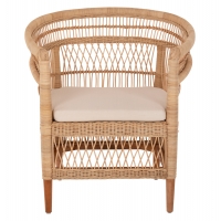 ΠΟΛΥΘΡΟΝΑ MALAWI HM9635.04 ΞΥΛΟ ΜΑΟΝΙ ΕΠΕΝΔΥΣΗ RATTAN ΛΕΥΚΟ ΜΑΞΙΛΑΡΙ ΚΑΘΙΣΜΑΤΟΣ 80x70x86Υεκ.