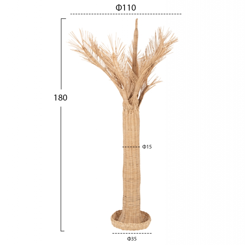 ΔΙΑΚΟΣΜΗΤΙΚΟ ΔΕΝΤΡΟ HM7871 RATTAN ΣΕ ΦΥΣΙΚΟ ΧΡΩΜΑ Φ110x180Yεκ. ΔΙΑΚΟΣΜΗΤΙΚΟ ΔΕΝΤΡΟ HM7871 RATTAN ΣΕ ΦΥΣΙΚΟ ΧΡΩΜΑ Φ110x180Yεκ.