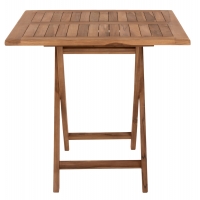 ΤΡΑΠΕΖΙ ΤΕΤΡΑΓΩΝΟ KENDALL ΠΤΥΣΣΟΜΕΝΟ HM9544 TEAK ΣΕ ΦΥΣΙΚΟ ΧΡΩΜΑ 80x80x75Yεκ.