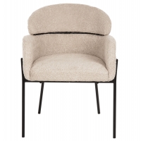 ΠΟΛΥΘΡΟΝΑ WOLF HM8583.02 ΕΚΡΟΥ ΥΦΑΣΜΑ ΜΠΟΥΚΛΕ ΜΕ ΜΕΤΑΛΛΙΚΑ ΠΟΔΙΑ 58x58x80Yεκ.