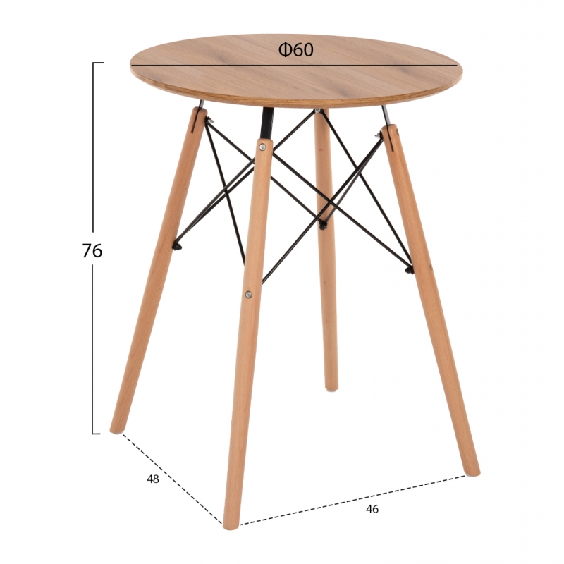 ΤΡΑΠΕΖΙ ΣΤΡΟΓΓΥΛΟ MINIMAL HM0060.04 ΦΥΣΙΚΟ ΧΡΩΜΑ MDF-ΠΟΔΙΑ ΟΞΙΑΣ ΣΕ ΦΥΣΙΚΟ ΧΡΩΜΑ Φ60Χ76Υεκ. ΤΡΑΠΕΖΙ ΣΤΡΟΓΓΥΛΟ MINIMAL HM0060.04 ΦΥΣΙΚΟ ΧΡΩΜΑ MDF-ΠΟΔΙΑ ΟΞΙΑΣ ΣΕ ΦΥΣΙΚΟ ΧΡΩΜΑ Φ60Χ76Υεκ.