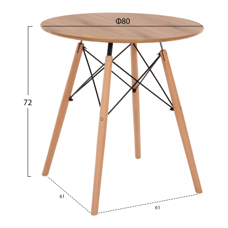 ΤΡΑΠΕΖΙ MINIMAL ΣΤΡΟΓΓΥΛΟ HM0059.04 MDF ΣΕ ΦΥΣΙΚΟ-ΠΟΔΙΑ ΟΞΙΑΣ ΦΥΣΙΚΟ Φ80Χ72Υεκ. ΤΡΑΠΕΖΙ MINIMAL ΣΤΡΟΓΓΥΛΟ HM0059.04 MDF ΣΕ ΦΥΣΙΚΟ-ΠΟΔΙΑ ΟΞΙΑΣ ΦΥΣΙΚΟ Φ80Χ72Υεκ.