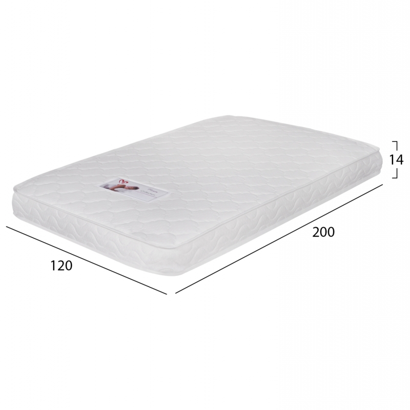 ΣΤΡΩΜΑ ΑΦΡΟΥ ΧΩΡΙΣ ΕΛΑΤΗΡΙΑ JORDY 120X200x15Y-- HM374.08  (ROLL PACKING) ΛΕΥΚΟ