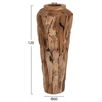 ΔΙΑΚΟΣΜΗΤΙΚΟ ΒΑΖΟ ΔΑΠΕΔΟΥ ZENIA HM7921 ΑΠΟ ΚΟΜΜΑΤΙΑ ΑΝΑΚΥΚΛΩΜΕΝΟΥ ΞΥΛΟΥ TEAK ΣΕ ΦΥΣΙΚΟ Φ50x120Υ εκ. ΔΙΑΚΟΣΜΗΤΙΚΟ ΒΑΖΟ ΔΑΠΕΔΟΥ ZENIA HM7921 ΑΠΟ ΚΟΜΜΑΤΙΑ ΑΝΑΚΥΚΛΩΜΕΝΟΥ ΞΥΛΟΥ TEAK ΣΕ ΦΥΣΙΚΟ Φ50x120Υ εκ.