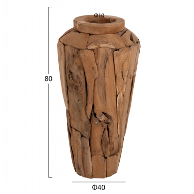 ΔΙΑΚΟΣΜΗΤΙΚΟ ΒΑΖΟ ΔΑΠΕΔΟΥ ZENIA HM7920 ΑΠΟ ΚΟΜΜΑΤΙΑ ΑΝΑΚΥΚΛΩΜΕΝΟΥ ΞΥΛΟΥ TEAK ΣΕ ΦΥΣΙΚΟ Φ40x80Υ εκ. ΔΙΑΚΟΣΜΗΤΙΚΟ ΒΑΖΟ ΔΑΠΕΔΟΥ ZENIA HM7920 ΑΠΟ ΚΟΜΜΑΤΙΑ ΑΝΑΚΥΚΛΩΜΕΝΟΥ ΞΥΛΟΥ TEAK ΣΕ ΦΥΣΙΚΟ Φ40x80Υ εκ.