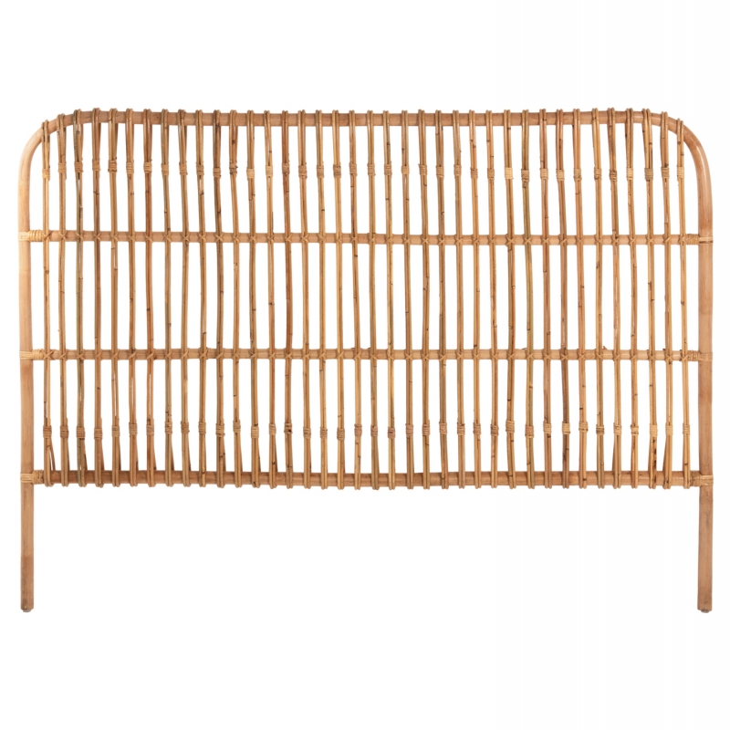 ΚΕΦΑΛΑΡΙ ΚΡΕΒΑΤΙΟΥ MERMA HM9549 ΣΕ ΦΥΣΙΚΟ ΧΡΩΜΑ RATTAN 165x5x121Yεκ.