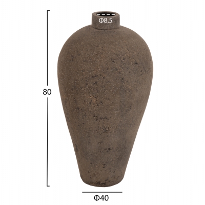 ΔΙΑΚΟΣΜΗΤΙΚΟ ΒΑΖΟ ΔΑΠΕΔΟΥ ZATI HM7930 ΤΕΡΑΚΟΤΑ ΣΕ ΓΚΡΙ ΑΠΟΧΡΩΣΗ Φ40x80Υ εκ. ΔΙΑΚΟΣΜΗΤΙΚΟ ΒΑΖΟ ΔΑΠΕΔΟΥ ZATI HM7930 ΤΕΡΑΚΟΤΑ ΣΕ ΓΚΡΙ ΑΠΟΧΡΩΣΗ Φ40x80Υ εκ.