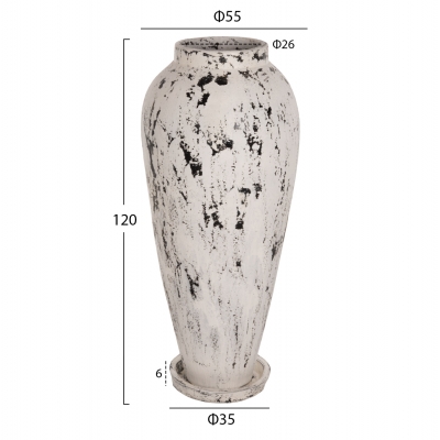 ΔΙΑΚΟΣΜΗΤΙΚΟ ΒΑΖΟ ΔΑΠΕΔΟΥ LAUREL HM7927 ΤΕΡΑΚΟΤΑ- ΛΕΥΚΗ ΠΑΤΙΝΑ Φ55x120Yεκ. ΔΙΑΚΟΣΜΗΤΙΚΟ ΒΑΖΟ ΔΑΠΕΔΟΥ LAUREL HM7927 ΤΕΡΑΚΟΤΑ- ΛΕΥΚΗ ΠΑΤΙΝΑ Φ55x120Yεκ.