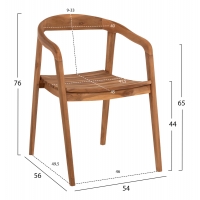 ΠΟΛΥΘΡΟΝΑ DEUS HM9621 ΞΥΛΟ TEAK 54x56x76Yεκ. ΠΟΛΥΘΡΟΝΑ DEUS HM9621 ΞΥΛΟ TEAK 54x56x76Yεκ.