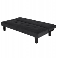 ΚΑΝΑΠΕΣ ΚΡΕΒΑΤΙ ODESSA HM3000.14 ΜΑΥΡΟ ΒΕΛΟΥΔΟ 180x83x75Y εκ.