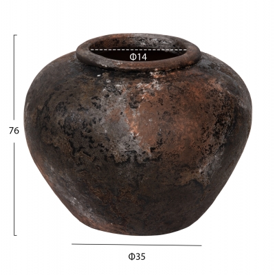 ΔΙΑΚΟΣΜΗΤΙΚΟ ΒΑΖΟ HM4195 ΤΕΡΑΚΟΤΑ ΣΕ ΠΑΛΑΙΩΜΕΝΟ ΑΝΘΡΑΚΙ Φ35x27Υεκ. ΔΙΑΚΟΣΜΗΤΙΚΟ ΒΑΖΟ HM4195 ΤΕΡΑΚΟΤΑ ΣΕ ΠΑΛΑΙΩΜΕΝΟ ΑΝΘΡΑΚΙ Φ35x27Υεκ.