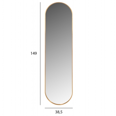 ΚΑΘΡΕΠΤΗΣ ΤΟΙΧΟΥ HM9581.30 ΨΗΛΟΣ ΟΒΑΛ ΣΚΕΛΕΤΟΣ ΑΛΟΥΜΙΝΙΟΥ ΧΡΥΣΟΣ 38,5x4x149Υεκ. ΚΑΘΡΕΠΤΗΣ ΤΟΙΧΟΥ HM9581.30 ΨΗΛΟΣ ΟΒΑΛ ΣΚΕΛΕΤΟΣ ΑΛΟΥΜΙΝΙΟΥ ΧΡΥΣΟΣ 38,5x4x149Υεκ.