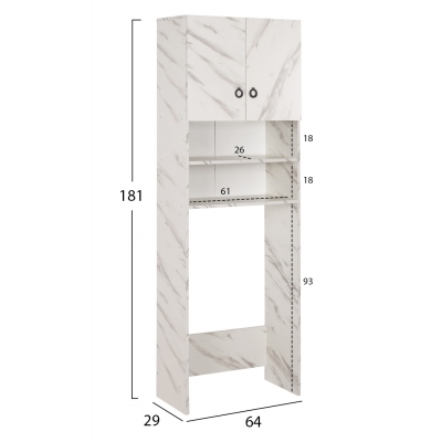 ΕΠΙΠΛΟ ΠΛΥΝΤΗΡΙΟΥ ΜΕ ΡΑΦΙΑ&ΝΤΟΥΛΑΠΙ TERRY ΛΕΥΚΟ ΜΑΡΜΑΡΟ ΕΦΕ HM9122.12 64Χ29Χ181Υεκ. ΕΠΙΠΛΟ ΠΛΥΝΤΗΡΙΟΥ ΜΕ ΡΑΦΙΑ&ΝΤΟΥΛΑΠΙ TERRY ΛΕΥΚΟ ΜΑΡΜΑΡΟ ΕΦΕ HM9122.12 64Χ29Χ181Υεκ.