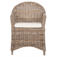 ΠΟΛΥΘΡΟΝΑ ΜΕ ΕΚΡΟΥ ΜΑΞΙΛΑΡΙ KEYLA HM9536 ΚΑΦΕ RATTAN 63x65x87Υεκ.