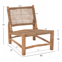 ΚΑΡΕΚΛΑ LONDER HM5986 ΞΥΛΟ TEAK ΣΕ ΦΥΣΙΚΟ ΚΑΙ ΣΥΝΘΕΤΙΚΟ RATTAN 63x77x77Υεκ. ΚΑΡΕΚΛΑ LONDER HM5986 ΞΥΛΟ TEAK ΣΕ ΦΥΣΙΚΟ ΚΑΙ ΣΥΝΘΕΤΙΚΟ RATTAN 63x77x77Υεκ.
