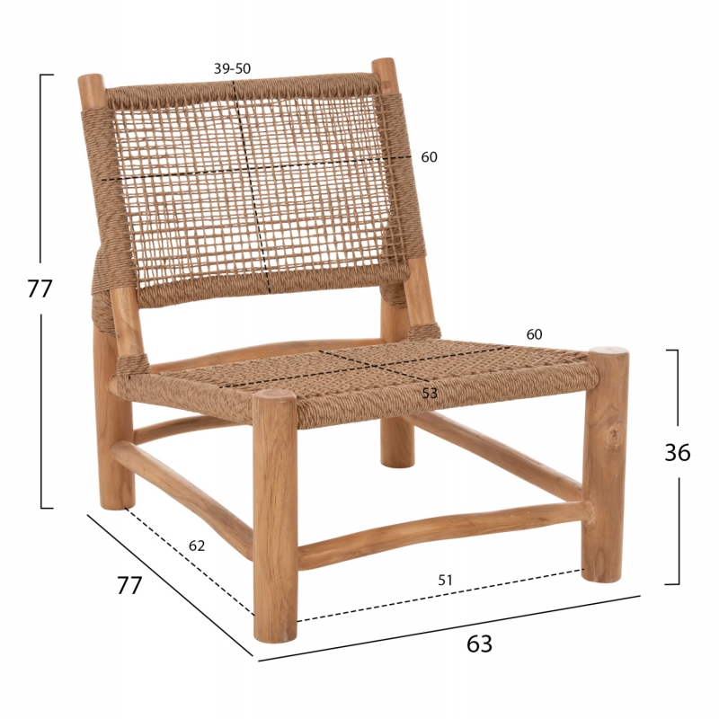 ΚΑΡΕΚΛΑ LONDER HM5986 ΞΥΛΟ TEAK ΣΕ ΦΥΣΙΚΟ ΚΑΙ ΣΥΝΘΕΤΙΚΟ RATTAN 63x77x77Υεκ. ΚΑΡΕΚΛΑ LONDER HM5986 ΞΥΛΟ TEAK ΣΕ ΦΥΣΙΚΟ ΚΑΙ ΣΥΝΘΕΤΙΚΟ RATTAN 63x77x77Υεκ.