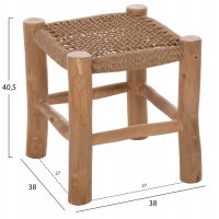 ΣΚΑΜΠΟ LONDER HM5987 ΞΥΛΟ ΤΕΑΚ ΚΑΙ ΣΥΝΘΕΤΙΚΟ RATTAN ΣΕ ΦΥΣΙΚΟ 38x38x40,5Υεκ. ΣΚΑΜΠΟ LONDER HM5987 ΞΥΛΟ ΤΕΑΚ ΚΑΙ ΣΥΝΘΕΤΙΚΟ RATTAN ΣΕ ΦΥΣΙΚΟ 38x38x40,5Υεκ.