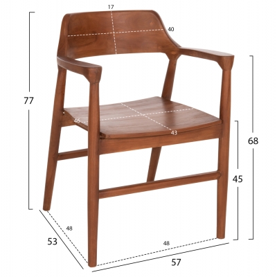 ΠΟΛΥΘΡΟΝΑ ΤΡΑΠΕΖΑΡΙΑΣ NIONI HM9476.01 ΞΥΛΟ ΤΕΑΚ-ΚΑΡΥΔΙ ΧΡΩΜΑ 57x53x77Yεκ. ΠΟΛΥΘΡΟΝΑ ΤΡΑΠΕΖΑΡΙΑΣ NIONI HM9476.01 ΞΥΛΟ ΤΕΑΚ-ΚΑΡΥΔΙ ΧΡΩΜΑ 57x53x77Yεκ.