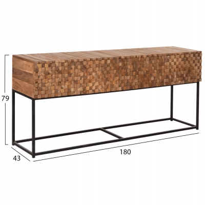 ΚΟΝΣΟΛΑ ΜΕ ΣΥΡΤΑΡΙΑ JORDI HM9801 ΞΥΛΟ TEAK ΦΥΣΙΚΟ-ΜΑΥΡΗ ΜΕΤΑΛΛΙΚΗ ΒΑΣΗ 180x43x79Υεκ. ΚΟΝΣΟΛΑ ΜΕ ΣΥΡΤΑΡΙΑ JORDI HM9801 ΞΥΛΟ TEAK ΦΥΣΙΚΟ-ΜΑΥΡΗ ΜΕΤΑΛΛΙΚΗ ΒΑΣΗ 180x43x79Υεκ.