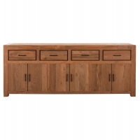 ΜΠΟΥΦΕΣ GRAYSON HM9802 ΑΝΑΚΥΚΛΩΜΕΝΟ ΞΥΛΟ TEAK ΣΕ ΦΥΣΙΚΟ 220x50x90Υεκ.