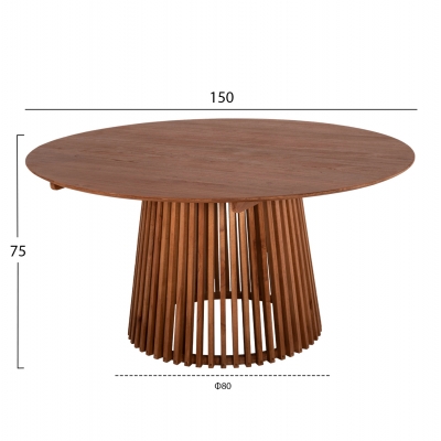 ΤΡΑΠΕΖΙ ΤΡΑΠΕΖΑΡΙΑΣ FRANTZ HM9457.11 ΜΑΣΙΦ MINDI ΞΥΛΟ ΣΕ ΦΥΣΙΚΟ Φ150x75Υεκ. ΤΡΑΠΕΖΙ ΤΡΑΠΕΖΑΡΙΑΣ FRANTZ HM9457.11 ΜΑΣΙΦ MINDI ΞΥΛΟ ΣΕ ΦΥΣΙΚΟ Φ150x75Υεκ.