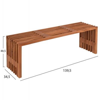 ΠΑΓΚΑΚΙ NYA HM9829 ΜΑΣΙΦ ΞΥΛΟ TEAK ΣΕ ΦΥΣΙΚΟ 139,5x34,5x48,5Υεκ. ΠΑΓΚΑΚΙ NYA HM9829 ΜΑΣΙΦ ΞΥΛΟ TEAK ΣΕ ΦΥΣΙΚΟ 139,5x34,5x48,5Υεκ.