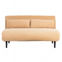 ΚΑΝΑΠΕΣ ΚΡΕΒΑΤΙ 2 ΑΤΟΜΩΝ ASMA HM3077.17 ΜΕ ΒΕΛΟΥΔΟ ΜΠΕΖ 140x80x77Yεκ.