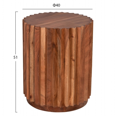 ΒΟΗΘΗΤΙΚΟ ΤΡΑΠΕΖΙ ΣΤΡΟΓΓΥΛΟ SEDGE HM9696 ΜΑΣΙΦ ΑΚΑΚΙΑ-ΦΥΣΙΚΟ ΧΡΩΜΑ Φ40x50Υεκ. ΒΟΗΘΗΤΙΚΟ ΤΡΑΠΕΖΙ ΣΤΡΟΓΓΥΛΟ SEDGE HM9696 ΜΑΣΙΦ ΑΚΑΚΙΑ-ΦΥΣΙΚΟ ΧΡΩΜΑ Φ40x50Υεκ.