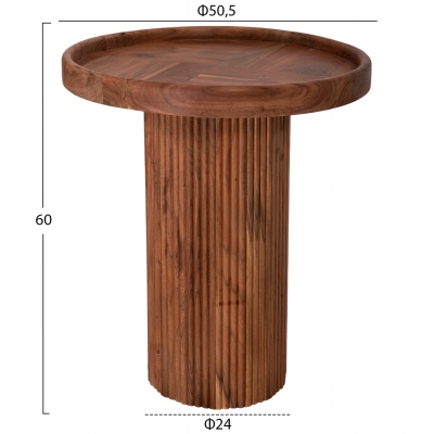 ΤΡΑΠΕΖΙ ΣΑΛΟΝΙΟΥ ΣΤΡΟΓΓΥΛΟ RAJJEH HM9692 ΜΑΣΙΦ ΑΚΑΚΙΑ ΦΥΣΙΚΟ ΧΡΩΜΑ Φ50x60Υεκ. ΤΡΑΠΕΖΙ ΣΑΛΟΝΙΟΥ ΣΤΡΟΓΓΥΛΟ RAJJEH HM9692 ΜΑΣΙΦ ΑΚΑΚΙΑ ΦΥΣΙΚΟ ΧΡΩΜΑ Φ50x60Υεκ.
