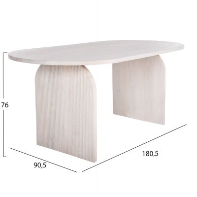 ΤΡΑΠΕΖΙ ΤΡΑΠΕΖΑΡΙΑΣ ΟΒΑΛ ΗΟΝΚΥ HM9690 ΜΑΣΙΦ ΞΥΛΟ MANGO ΣΕ ΛΕΥΚΟ 180,5x90,5x76Υεκ. ΤΡΑΠΕΖΙ ΤΡΑΠΕΖΑΡΙΑΣ ΟΒΑΛ ΗΟΝΚΥ HM9690 ΜΑΣΙΦ ΞΥΛΟ MANGO ΣΕ ΛΕΥΚΟ 180,5x90,5x76Υεκ.