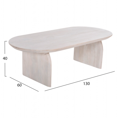 ΤΡΑΠΕΖΙ ΣΑΛΟΝΙΟΥ ΟΒΑΛ HONKY HM9710 ΜΑΣΙΦ ΞΥΛΟ MANGO- ΛΕΥΚΟ 130x60x40Υεκ. ΤΡΑΠΕΖΙ ΣΑΛΟΝΙΟΥ ΟΒΑΛ HONKY HM9710 ΜΑΣΙΦ ΞΥΛΟ MANGO- ΛΕΥΚΟ 130x60x40Υεκ.