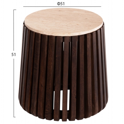 ΒΟΗΘΗΤΙΚΟ ΤΡΑΠΕΖΙ KREST HM9711 ΜΑΣΙΦ ΞΥΛΟ ΑΚΑΚΙΑΣ ΣΕ ΚΑΦΕ-ΤΡΑΒΕΡΤΙΝA Φ50x50Υεκ. ΒΟΗΘΗΤΙΚΟ ΤΡΑΠΕΖΙ KREST HM9711 ΜΑΣΙΦ ΞΥΛΟ ΑΚΑΚΙΑΣ ΣΕ ΚΑΦΕ-ΤΡΑΒΕΡΤΙΝA Φ50x50Υεκ.