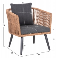 ΣΑΛΟΝΙ ΕΞ.ΧΩΡΟΥ 4ΤΜΧ FREJA HM6057.03 ΑΛΟΥΜ.ΑΝΘΡΑΚΙ-PE RATTAN ΜΠΕΖ-ΑΝΘΡΑΚΙ ΜΑΞΙΛΑΡΙΑ ΣΑΛΟΝΙ ΕΞ.ΧΩΡΟΥ 4ΤΜΧ FREJA HM6057.03 ΑΛΟΥΜ.ΑΝΘΡΑΚΙ-PE RATTAN ΜΠΕΖ-ΑΝΘΡΑΚΙ ΜΑΞΙΛΑΡΙΑ