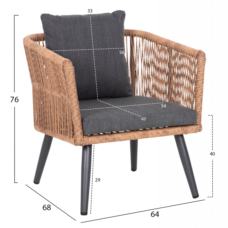 ΣΑΛΟΝΙ ΕΞ.ΧΩΡΟΥ 4ΤΜΧ FREJA HM6057.03 ΑΛΟΥΜ.ΑΝΘΡΑΚΙ-PE RATTAN ΜΠΕΖ-ΑΝΘΡΑΚΙ ΜΑΞΙΛΑΡΙΑ ΣΑΛΟΝΙ ΕΞ.ΧΩΡΟΥ 4ΤΜΧ FREJA HM6057.03 ΑΛΟΥΜ.ΑΝΘΡΑΚΙ-PE RATTAN ΜΠΕΖ-ΑΝΘΡΑΚΙ ΜΑΞΙΛΑΡΙΑ
