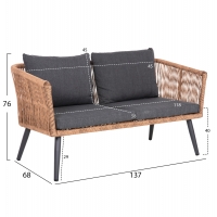 ΣΑΛΟΝΙ ΕΞ.ΧΩΡΟΥ 4ΤΜΧ FREJA HM6057.03 ΑΛΟΥΜ.ΑΝΘΡΑΚΙ-PE RATTAN ΜΠΕΖ-ΑΝΘΡΑΚΙ ΜΑΞΙΛΑΡΙΑ ΣΑΛΟΝΙ ΕΞ.ΧΩΡΟΥ 4ΤΜΧ FREJA HM6057.03 ΑΛΟΥΜ.ΑΝΘΡΑΚΙ-PE RATTAN ΜΠΕΖ-ΑΝΘΡΑΚΙ ΜΑΞΙΛΑΡΙΑ